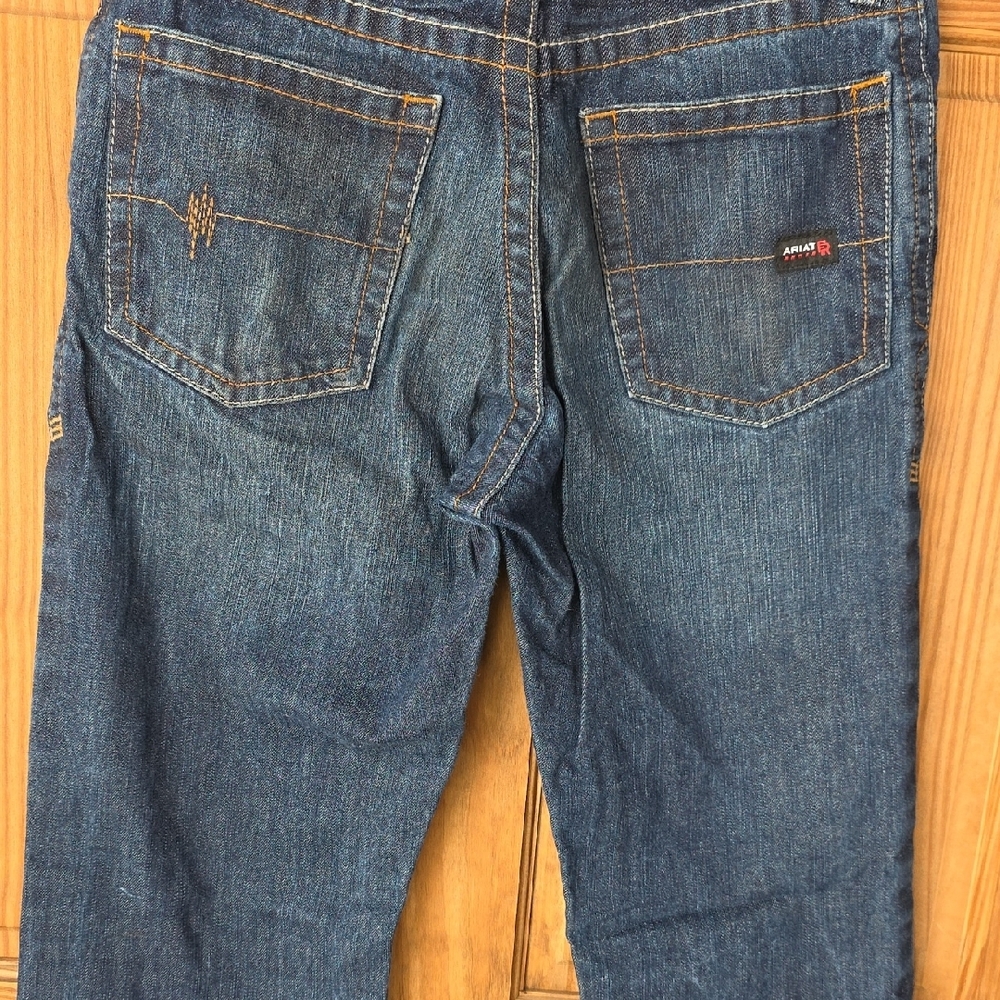 Ariat Men’s Relaxed Boot Dark Blue Denim Jeans - Picture 16 of 16